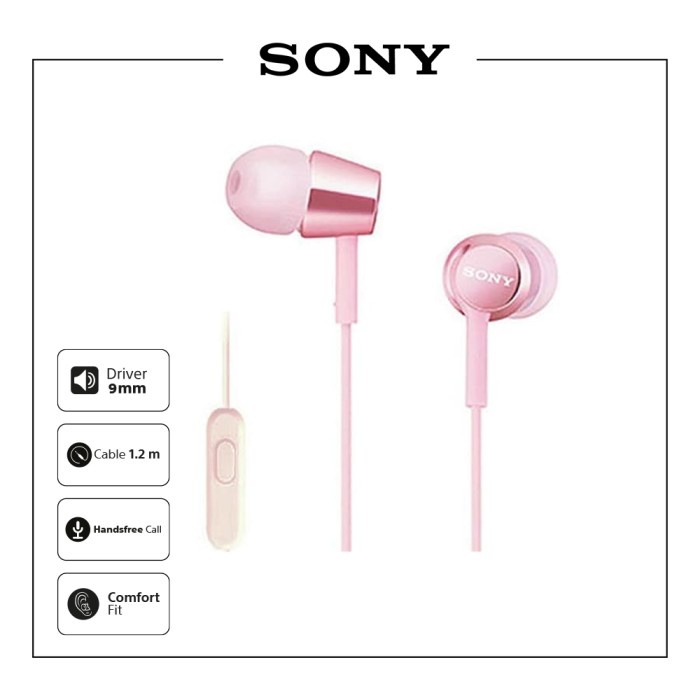 Tai Nghe Sony MDR-EX155AP Màu Hồng Kèm Mic EX155AP / EX-155AP