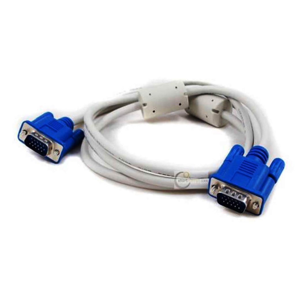 Cáp VGA, dây tín hiệu dùng cho màn hình máy tính, cáp màn hình máy tính- màu trắng