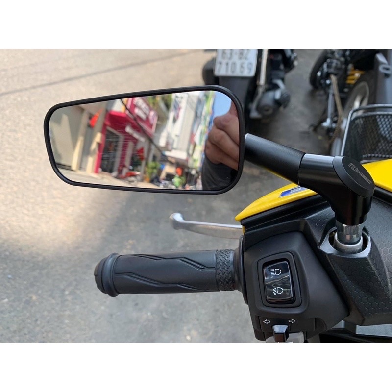 KÍNH CHIẾU HẬU MẪU VUÔNG XÀI CHO YAMAHA, HONDA, Gương Vuông