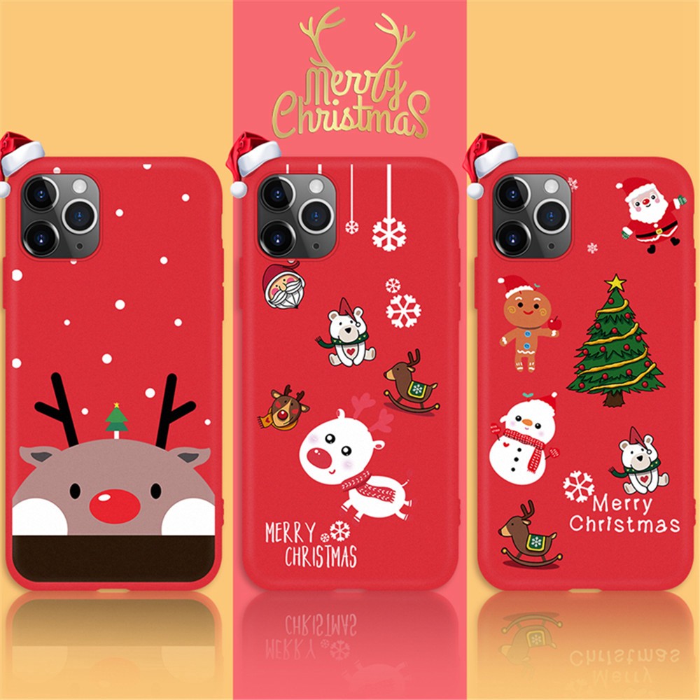 Ốp Lưng Tpu Họa Tiết Chủ Đề Giáng Sinh Cho Iphone Xr 11pro 8