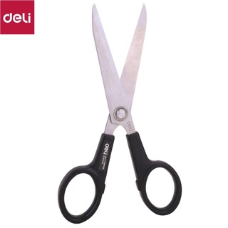 Kéo văn phòng 220mm Deli, Đen/Vàng - 1 chiếc - E6014 [Deli]