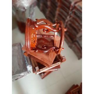 Đôn gỗ hương cao cao 20cm, mặt ghế 20cm