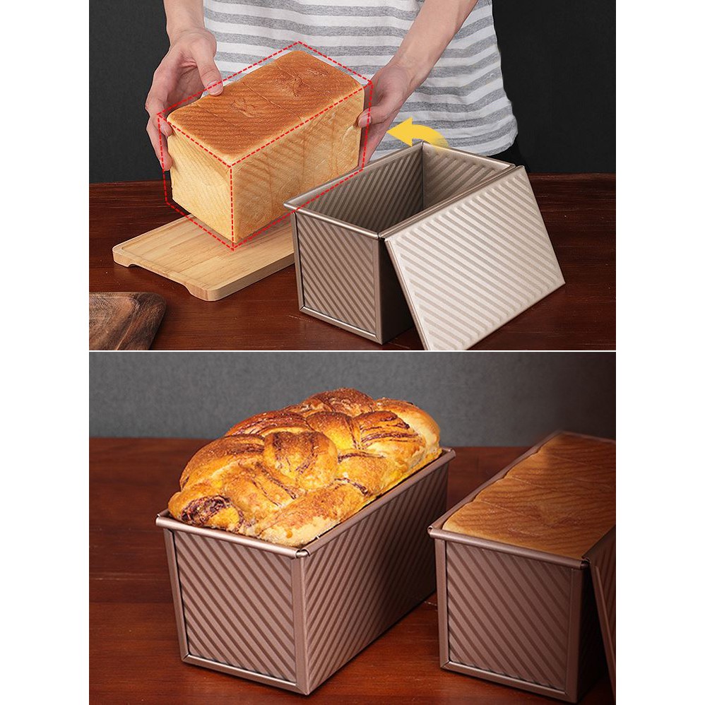 Khuôn Sandwich 450g - Bánh Gối - Chống dính dày dặn - Làm Bánh Tại Gia GBBM003