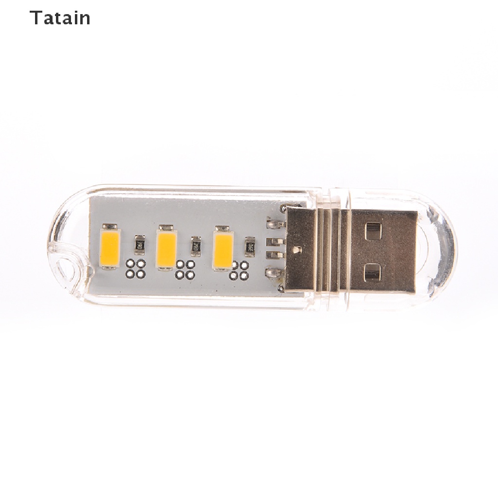 USB 3 bóng đèn LED hình chữ U màu trắng kèm vỏ bọc tiện dụng