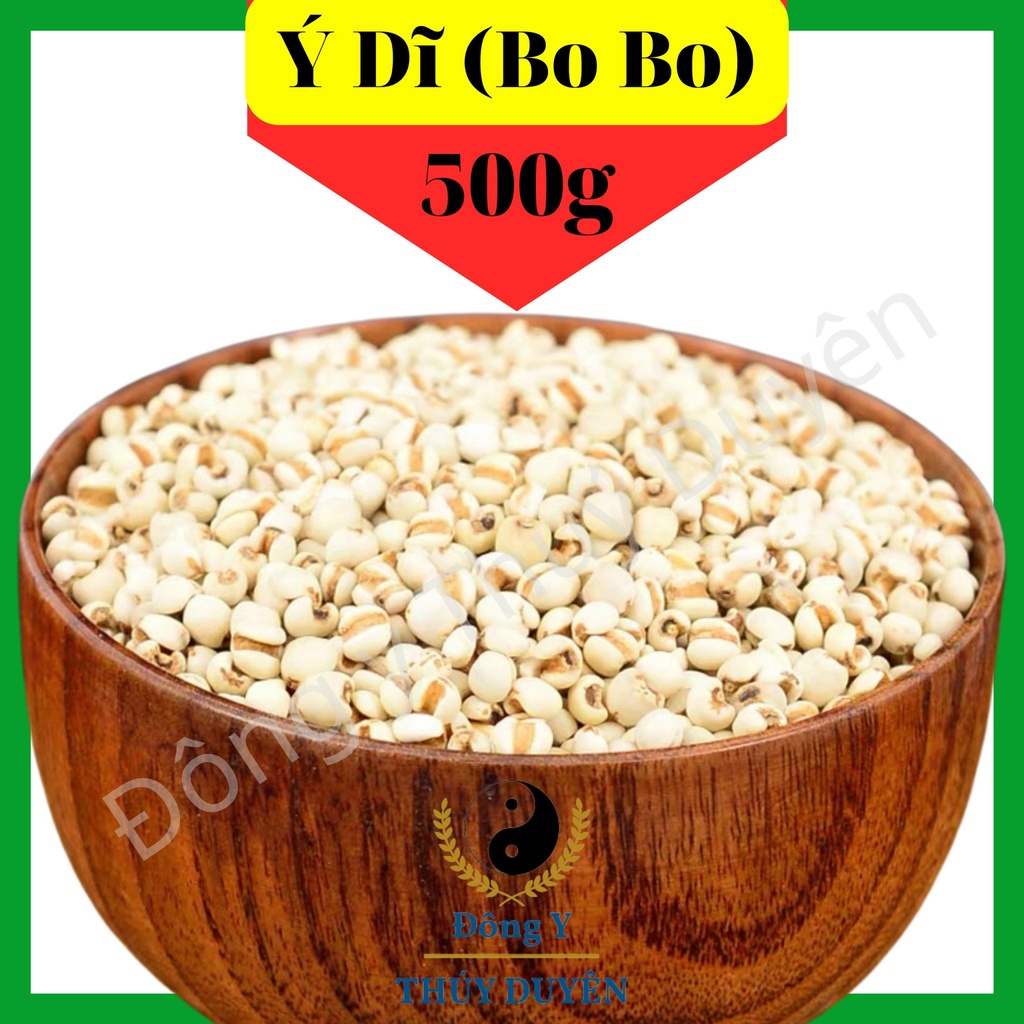 Hạt Ý Dĩ Nếp 500g (Hàng chất lượng loại 1) - Hạt Bo Bo