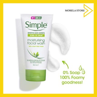 Sữa rửa mặt dưỡng ẩm Simple Kind To Skin Moisturising Facial Wash 150ml