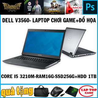 LAPTOP CHƠI FIFA 4, PUBG MOBI MƯỢT Dell Vostro V3560-Core i5-3210M,