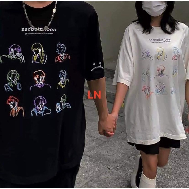 áo thun cotton 9 mặt người