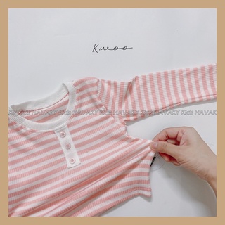 [5 Màu-CHẤT ĐẸP] Bộ Dài Tay Thun Tăm Màu Pastel Mặc Hè Thu Đông Cho Bé Trai Gái, Quần Áo Trẻ Em Havaky Kids - BT002
