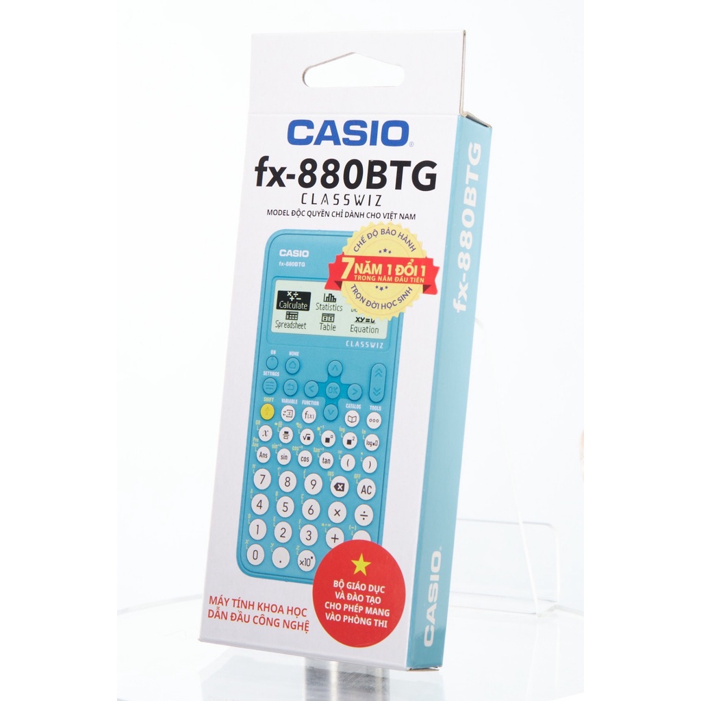 Máy Tính CASIO fx 880 BTG  - Màu Xanh - Nhập khẩu Thái Lan - Bảo hành 7 năm