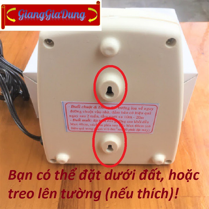 Máy Đuổi Chuột Muỗi Gián 3 In 1 Dùng Sóng Siêu Âm Thanh - CÓ HÌNH TEST SÓNG