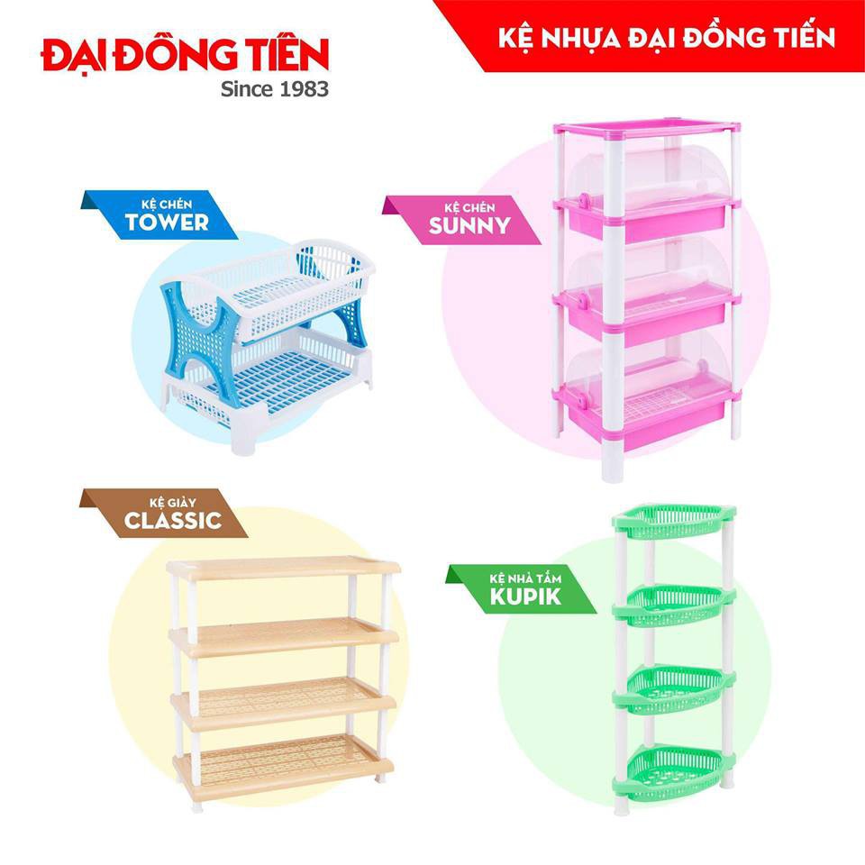 KỆ NHÀ TẮM TAM GIÁC 4 TẦNG KUPIK ĐẠI ĐỒNG TIẾN | BigBuy360 - bigbuy360.vn