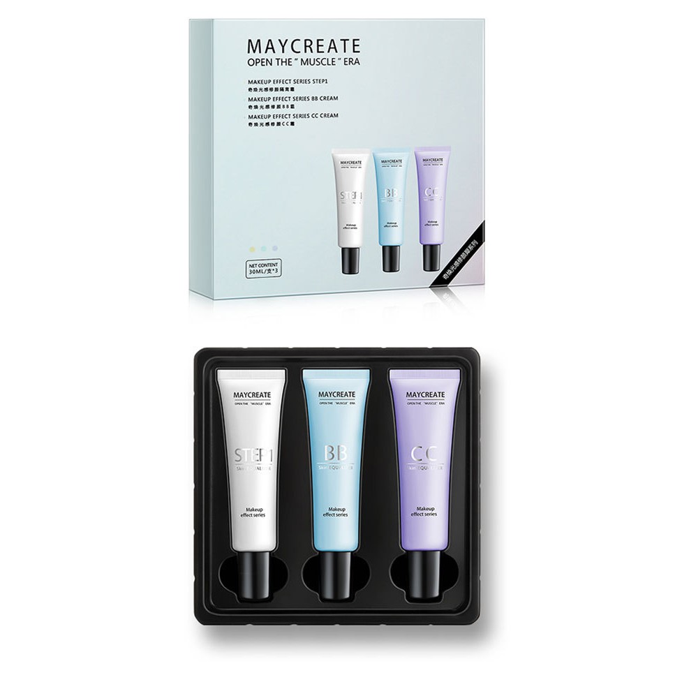 Bộ 3 lọ kem trang điểm Maycreate chính hãng | BigBuy360 - bigbuy360.vn