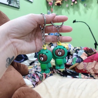 🐻 Móc khoá gấu Dino Brown