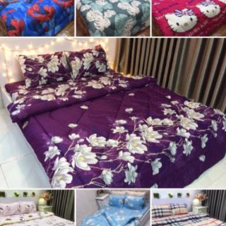 Set 5 món chăn phao ga gối