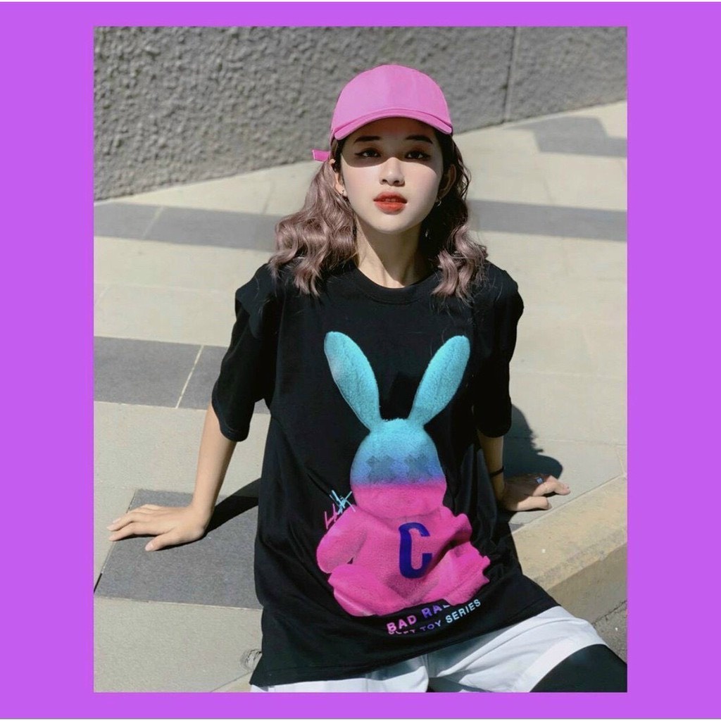 Áo Thun GẤU C From Rộng Unisex Mềm Mịn Dày Dặn Hot Trend