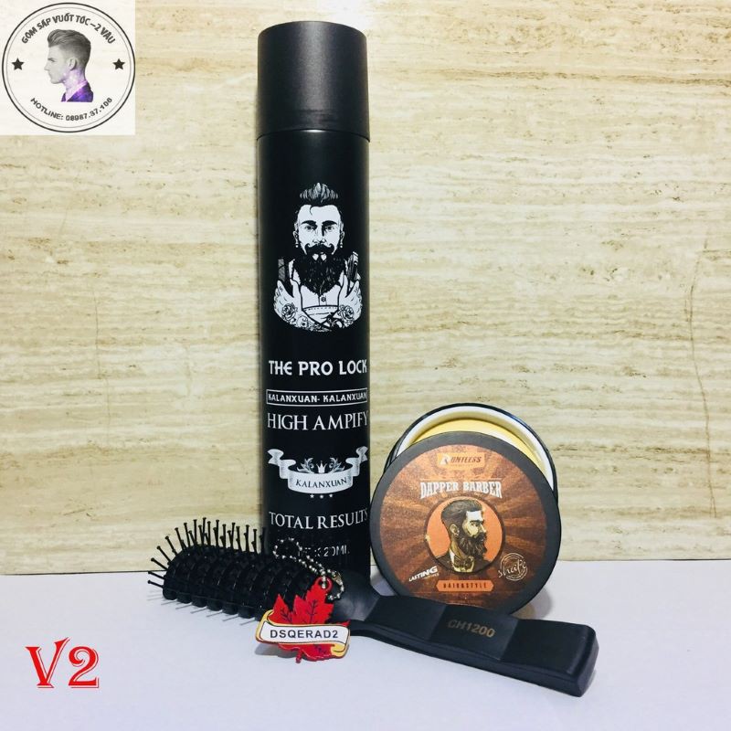 Sáp Vuốt Tóc Nam bluman + barber 320ml Wax tóc nam Gel vuốt toc