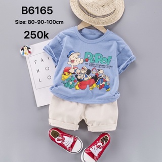 Đồ bộ bé trai áo thun + Quần sort