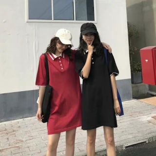 Váy polo trơn ullzang 2019