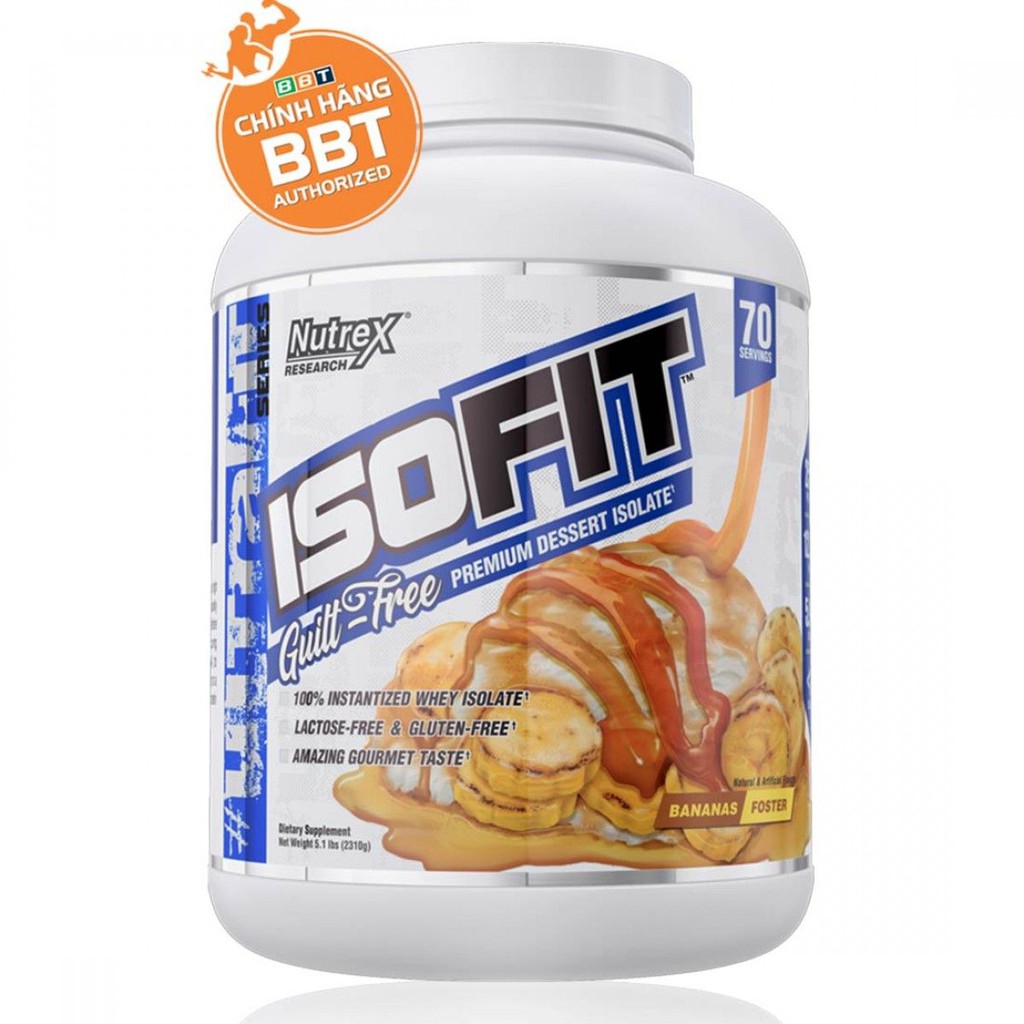 ISOFit 100% Whey Isolate Protein, Whey Thượng Hạng của Nutrex (70 Lần dùng)