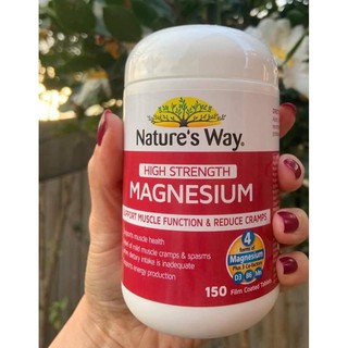 viên uống bổ sung Magie của Úc Nature’s Way Magnesium 600mg