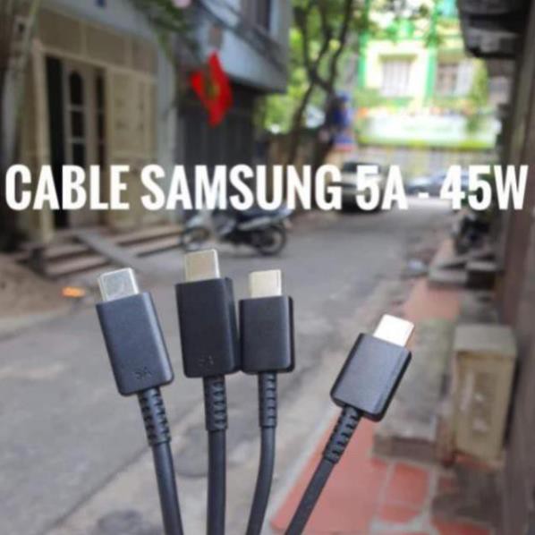 Dây sạc samsung 5A - 45W PD 3.0 chíp E-Mark chính hãng note 10 note 20 s20 s21 s22 duystore