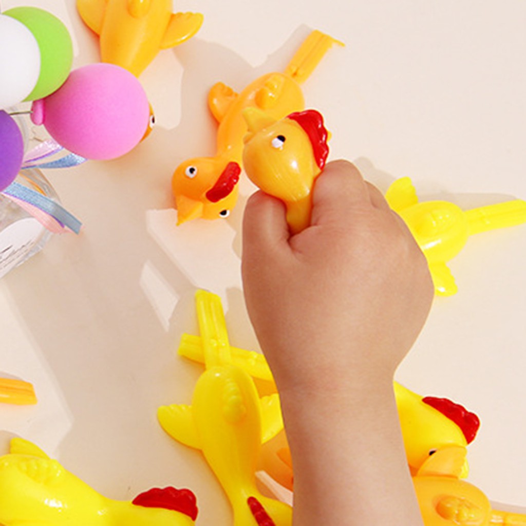 Set 5 Đồ Chơi Bắn Ná Hình Chú Gà Vui Nhộn