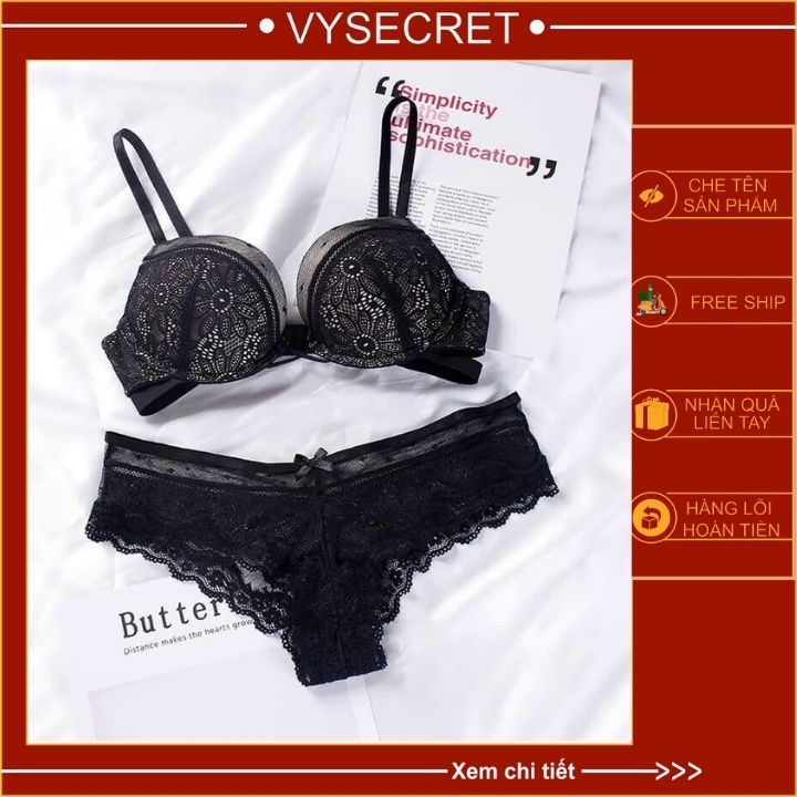 BỘ ĐỒ LÓT VICKY REN 💥SIÊU PHẨM  💥 💥 FEESHIP 💥 mút kép đẩy ngực.phom ngực tròn siêu tạo khe. | BigBuy360 - bigbuy360.vn