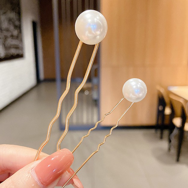 Kẹp Tóc Đính Ngọc Trai Phong Cách Hàn Quốc Đang Yêu Cho Nữ
