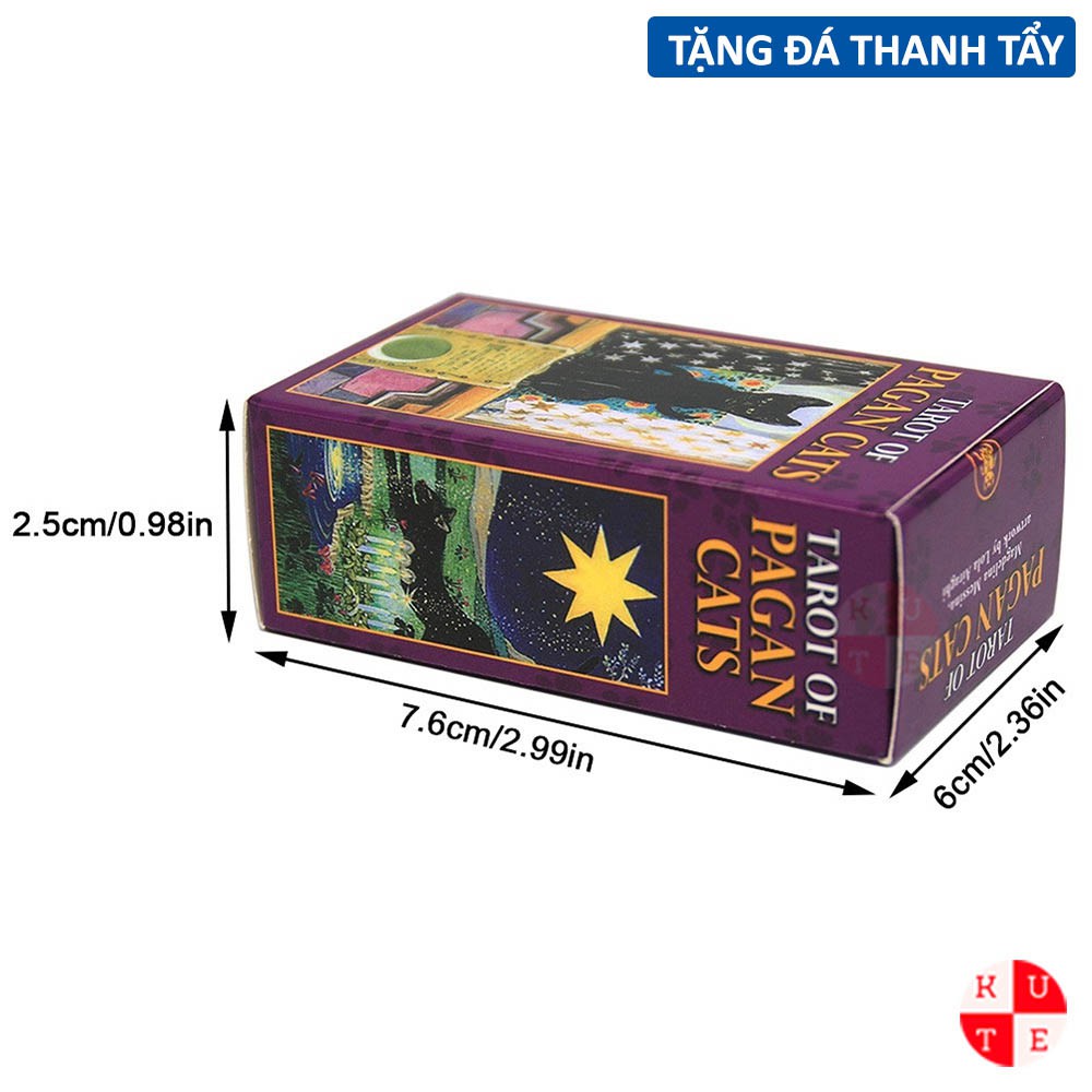 Bài Tarot Of Pagan Cats 78 Lá Bài Bỏ Túi Tặng File Tiếng Anh Và Đá Thanh Tẩy C97