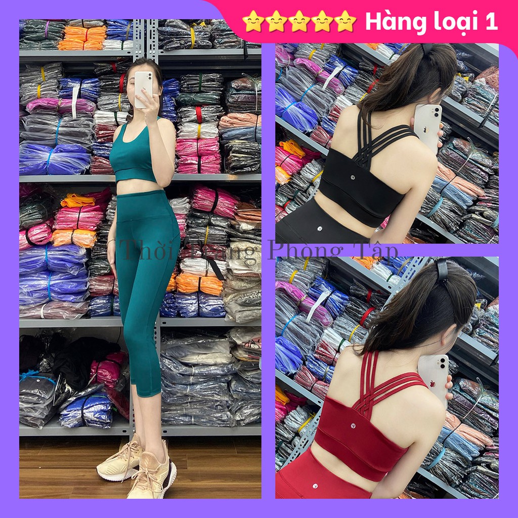 ✅ Cam Kết 100% Ảnh Tự Chụp - Mặc Là Mê ✅Bộ tập GYM nữ đa năng - Yoga nữ - Set tập yoga lửng lưng dây đan