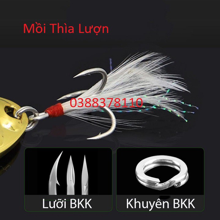 Mồi Thìa Lượn Spoon Chuyên Câu Cá suối, Cá Mương, Câu Lure MG2