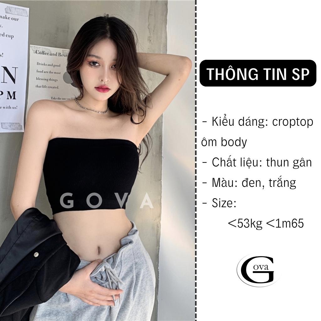Áo Croptop ÁO ỐNG Thun Cotton Kiểu Sexy Nữ, Áo Thun Ôm Body Đẹp GOVA