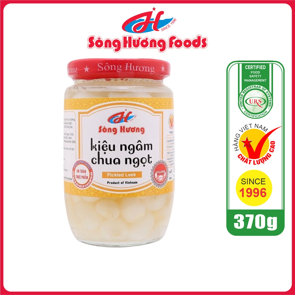 Củ Kiệu Ngâm Chua Ngọt Sông Hương Foods Hũ 370g - Ăn kèm , bún , phở , mì tôm , thịt nướng , tốt tiêu hóa