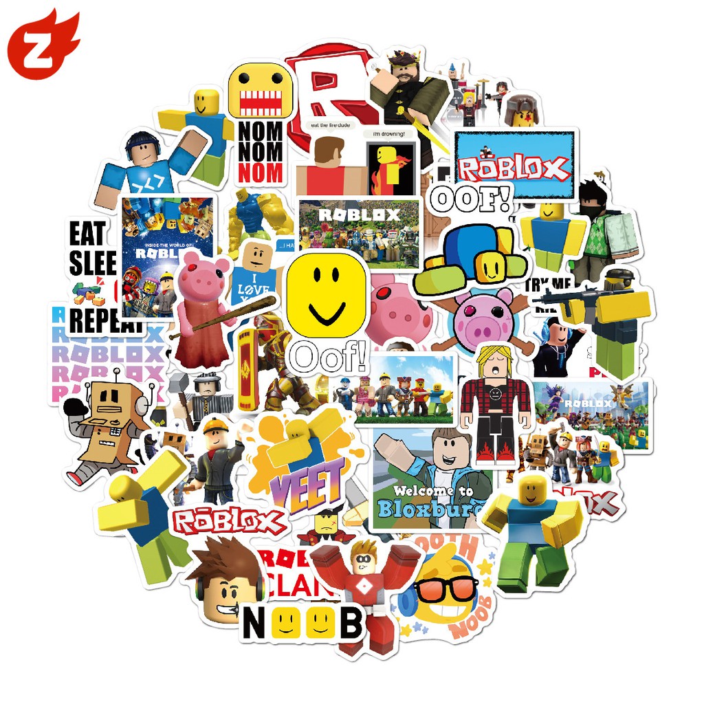 ROBLOX Bộ 50 Hình Dán Graffiti Chống Thấm Nước Trang Trí Đa Năng