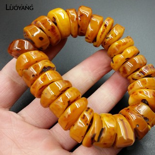 Vòng Tay Đá Hổ Phách May Mắn