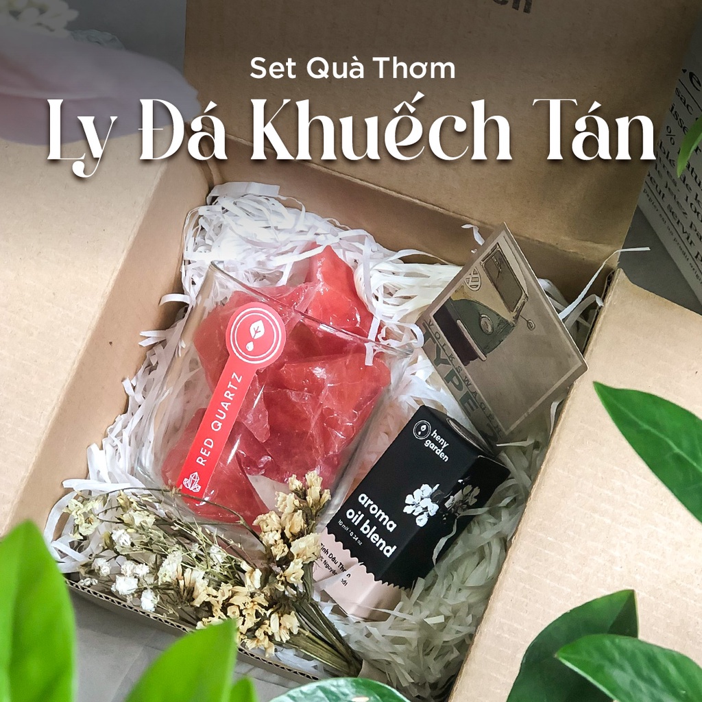 Set Quà Tặng Decor Mới Lạ Đá Pha Lê Khuếch Tán Tinh Dầu Thơm Phòng HENY GARDEN