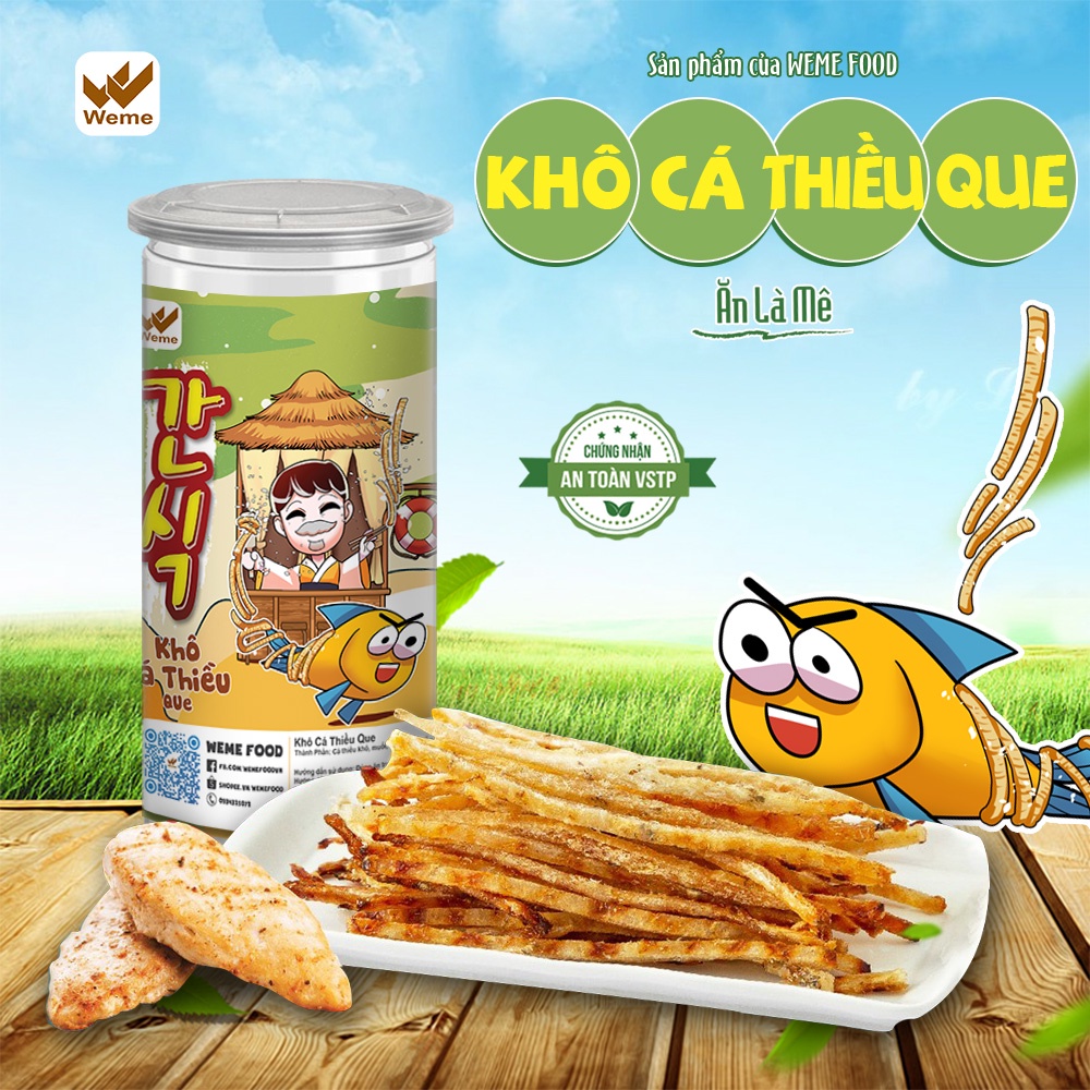 Khô Cá Thiều Tẩm Gia Vị 200G Đồ ăn vặt Weme.official - Đồ Ăn Vặt Việt Nam, An Toàn Vệ Sinh Thực Phẩm