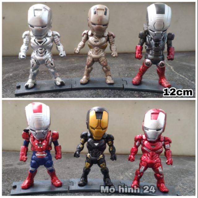 [RẺ VÔ ĐỊCH] MÔ hình Iron Man Đồ chơi figure chibi Marvel Ironman Người sắt MK Tony Stark avenger CÓ HULKBUSTER