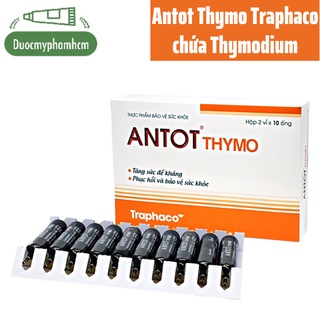 Antot Thymo Traphaco chứa Thymodium - Bổ sung vitamin, tăng cường sức đề kháng cho trẻ, người lớn ( hộp 2 vỉ x 10 ống )