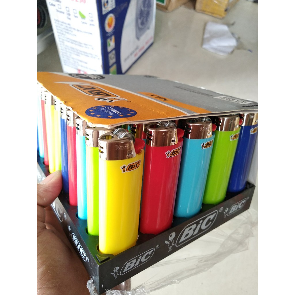 5 Bật lửa Bic Đục Xịn Made in France size lớn Maxi J6