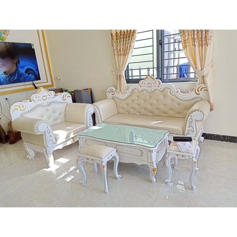 Combo sofa tân cổ điển