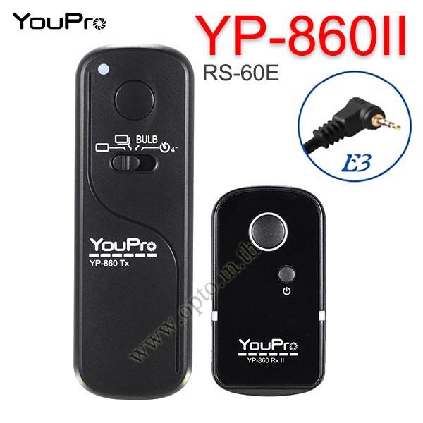 YP-860II YouPro RS-60E3 Dây / Điều Khiển Từ Xa Không Dây 2.4GHz Cho Canon M6 M5 760D 80D 77D Không D
