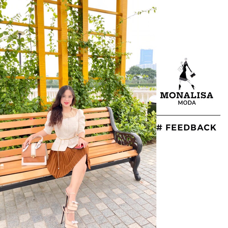 Sét đồ áo dạ Tweed cao cấp và chân váy Hàn Quốc - MONALISA
