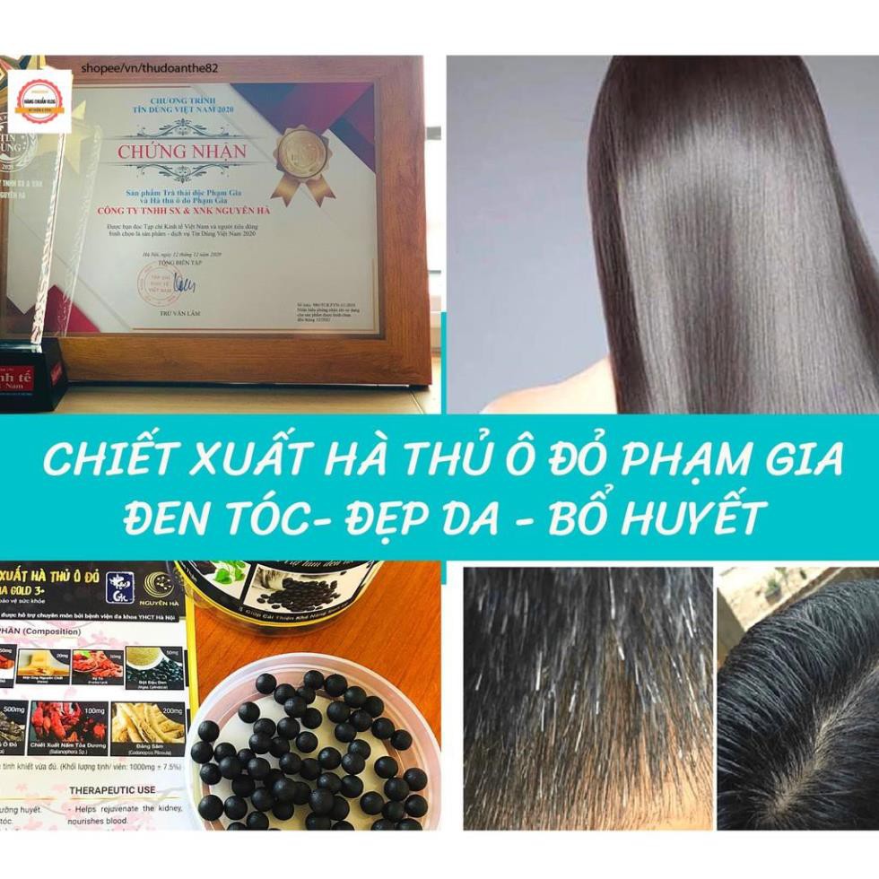 Hà thủ ô  mật ong Phạm Gia gold 3+ hết rụng tóc bạc tóc, làm đen tóc, bổ khí huyết, tăng cường sinh lực.