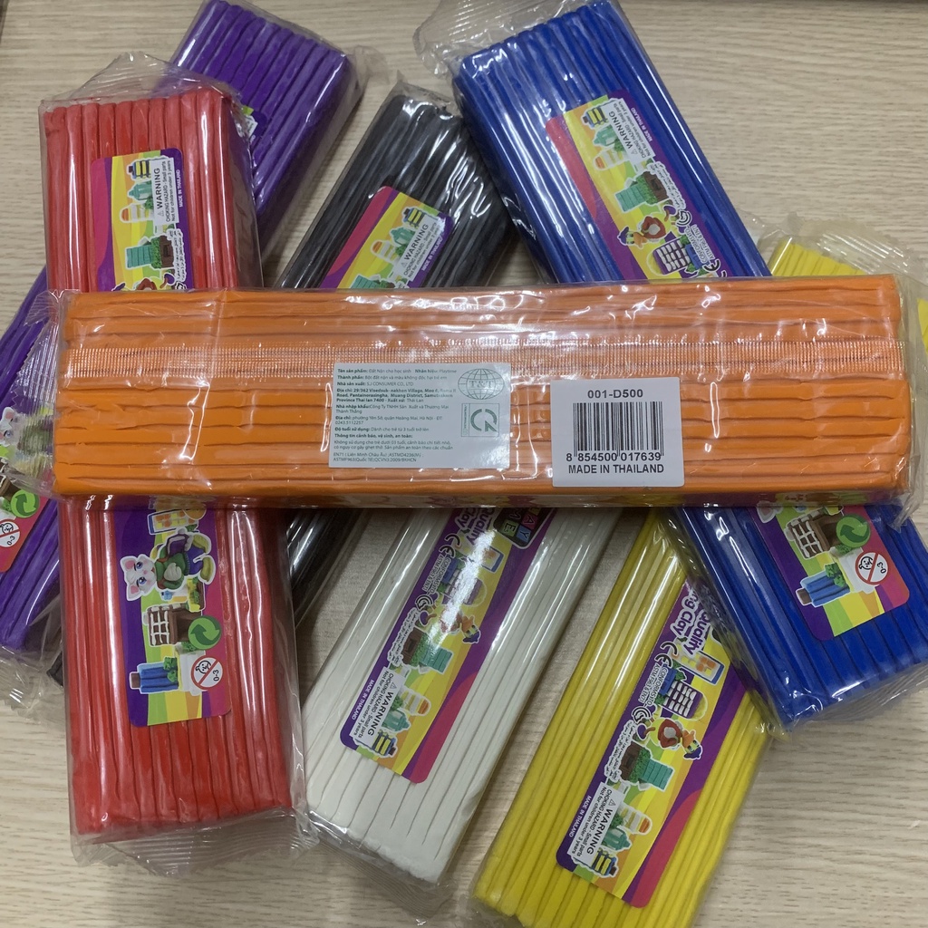 Đất nặn cân gói 500g Playtime nhiều màu sắc