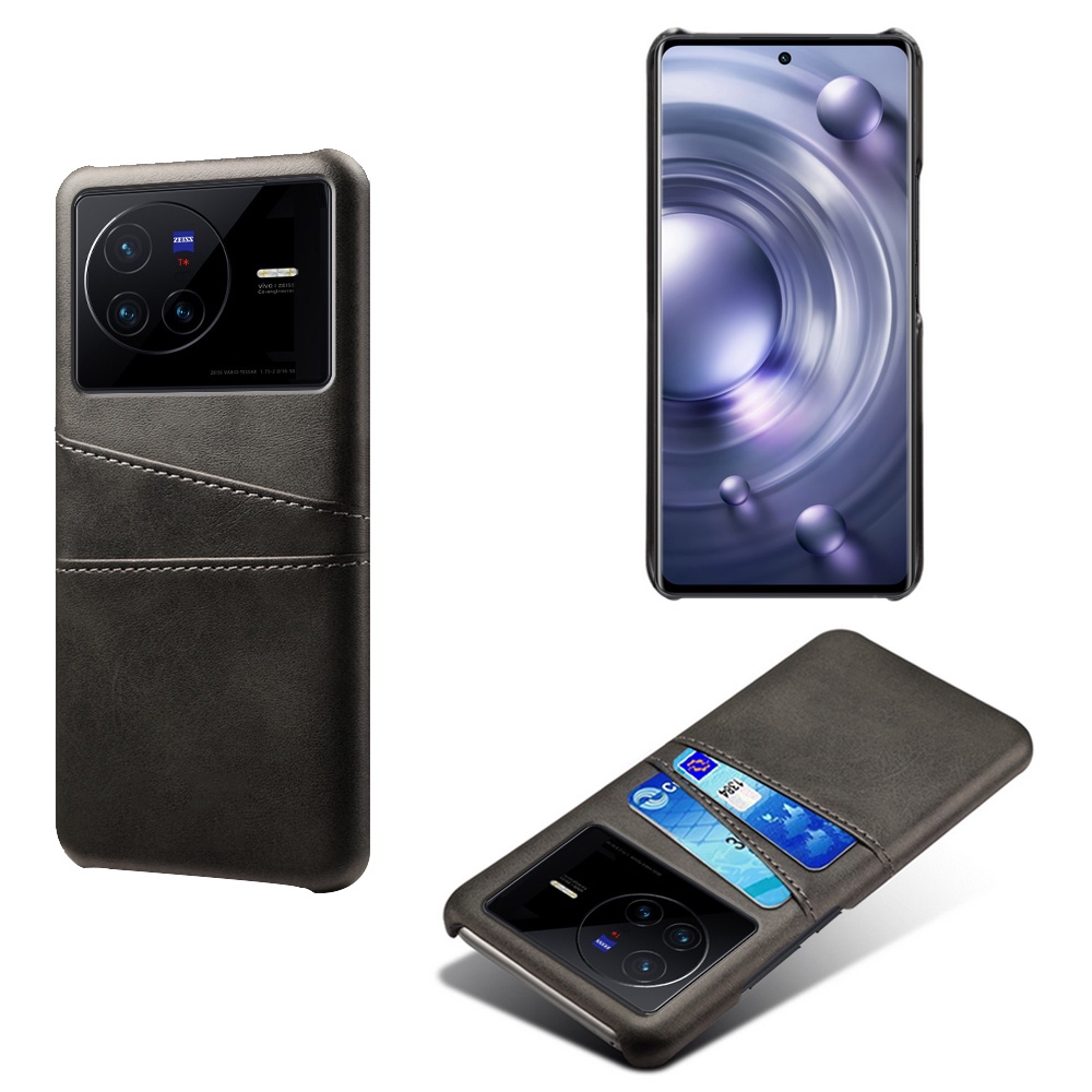 Ốp Điện Thoại Da PU Chống Sốc Kèm Ngăn Đựng Thẻ Cho Vivo X80 Pro X Note X70 Pro Plus X50E