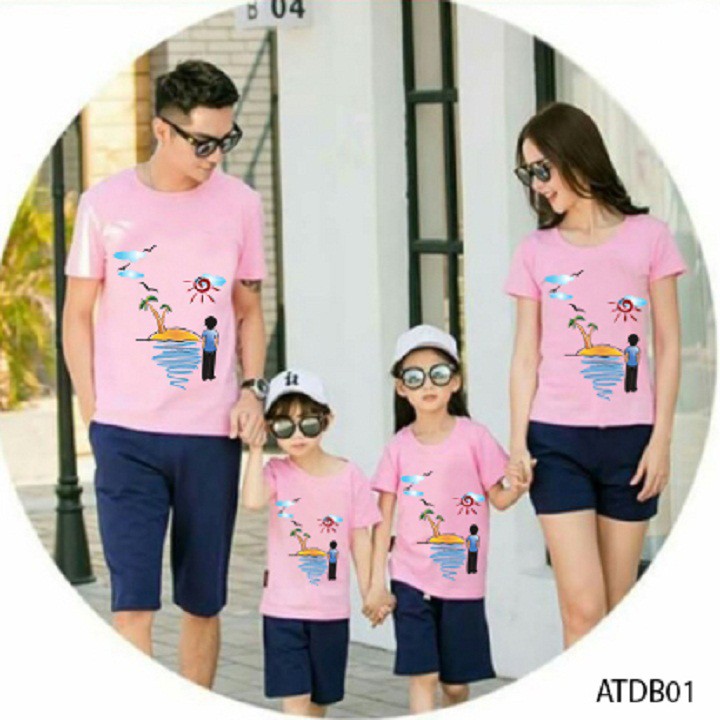 ÁO THUN ĐI BIỂN CHO GIA ĐÌNH HAY NHÓM BẠN IN HÌNH BÌNH MINH SIÊU HOT ĐỦ MÀU ĐỦ SIZE - ATDB01