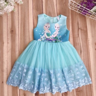 Váy nữ hoàng băng giá ELSA công chúa bé gái