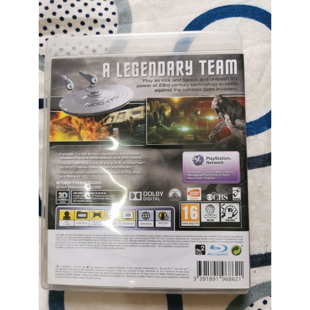 Đĩa game PS3 Star Trek hộp đầy đủ